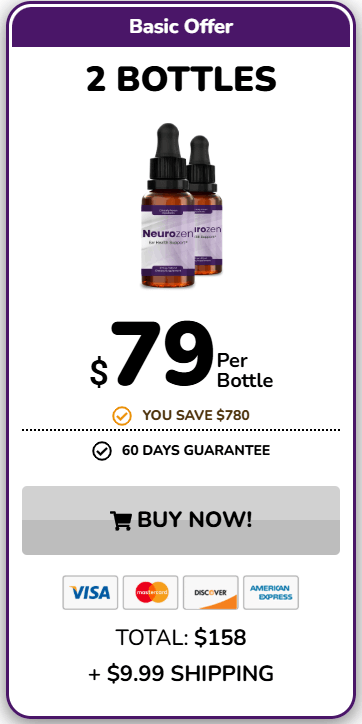 neurozen 2 bottles price